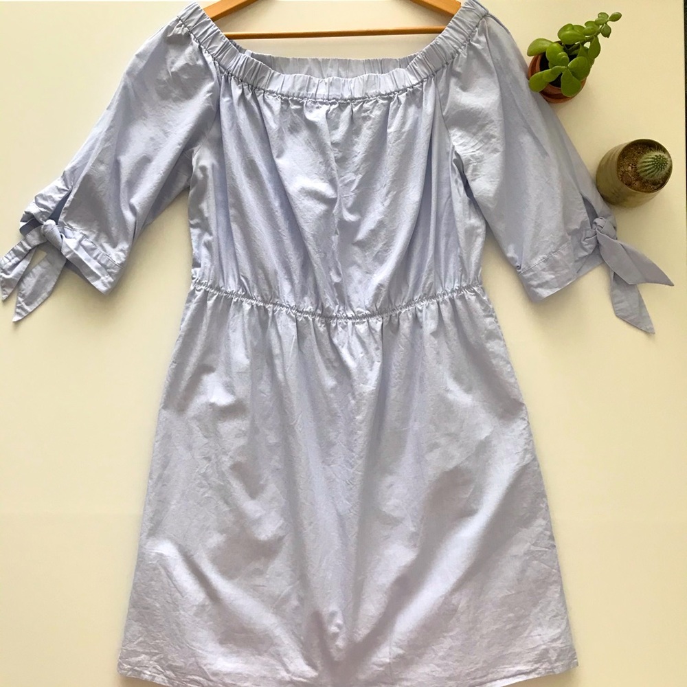 100% cotton dress Zara soft blue